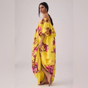 Anthropologie Atsu Off-The-Shoulder Floral Dress Size L